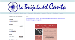 Desktop Screenshot of labrujuladelcanto.com